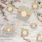 Swirls, Floral & Chevron Party Supplies Combination Image - All items - Plates, Coasters, Fans