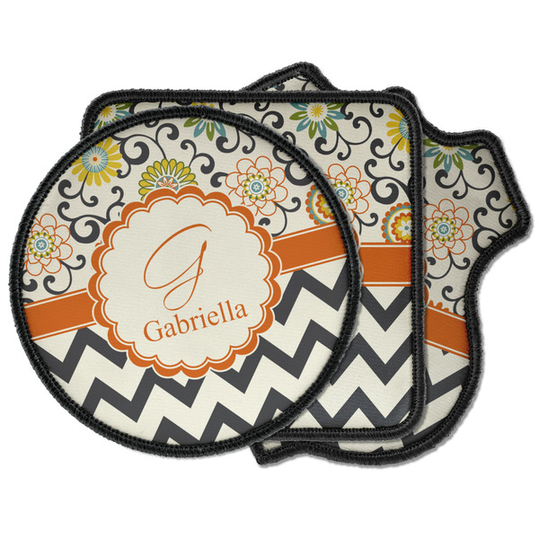 Custom Swirls, Floral & Chevron Iron on Patches (Personalized)