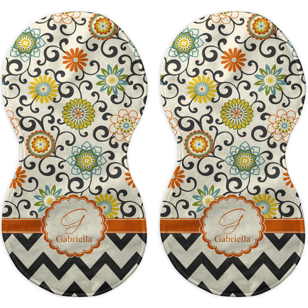 Swirls, Floral & Chevron Peanut Shaped Burps - Approval
