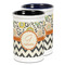 Swirls, Floral & Chevron Ceramic Pencil Holder - Large