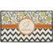Swirls, Floral & Chevron Door Mat - 60"x36" (Personalized)
