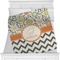 Swirls, Floral & Chevron Minky Blanket (Personalized)