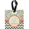 Swirls, Floral & Chevron Personalized Square Luggage Tag
