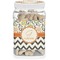 Swirls, Floral & Chevron Dog Treat Jar (Personalized)