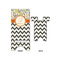 Swirls, Floral & Chevron Phone Stand - Front & Back