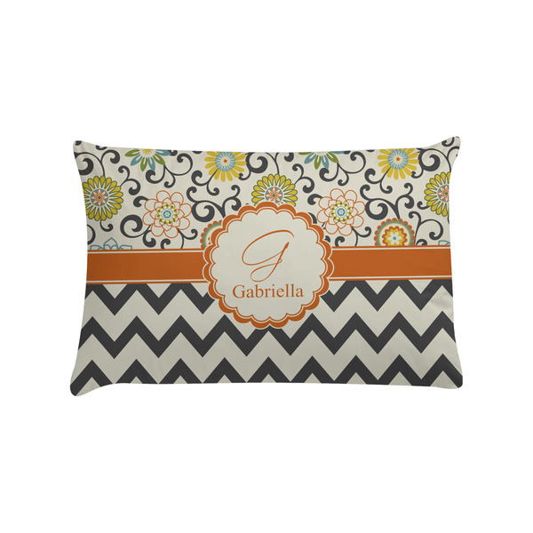 Custom Swirls, Floral & Chevron Pillow Case - Standard (Personalized)