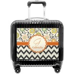 Swirls, Floral & Chevron Pilot / Flight Suitcase (Personalized)