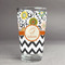 Swirls, Floral & Chevron Pint Glass - Full Fill w Transparency - Front/Main