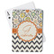 Swirls, Floral & Chevron Playing Cards - Front View
