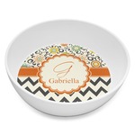 Swirls, Floral & Chevron Melamine Bowl - 8 oz (Personalized)