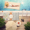 Swirls, Floral & Chevron Pool Towel Lifestyle