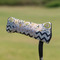 Swirls, Floral & Chevron Putter Cover - On Putter