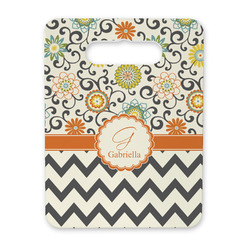Swirls, Floral & Chevron Rectangular Trivet with Handle (Personalized)