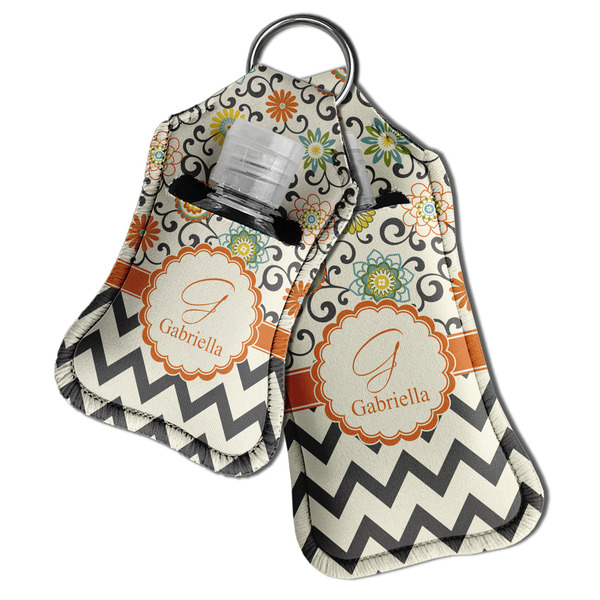 Swirls, Floral & Chevron Sanitizer Holder Keychain - Both in Case (PARENT)