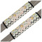 Swirls, Floral & Chevron Seat Belt Covers (Set of 2) (Personalized)