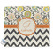 Swirls, Floral & Chevron Security Blanket - Front View