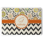 Swirls, Floral & Chevron Serving Tray (Personalized)
