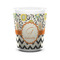 Swirls, Floral & Chevron Ceramic Shot Glass - 1.5 oz - White - Single (Personalized)