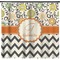 Swirls, Floral & Chevron Shower Curtain - 71" x 74" (Personalized)