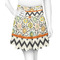 Swirls, Floral & Chevron Skater Skirt - X Large