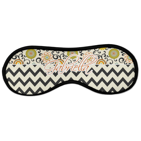 Custom Swirls, Floral & Chevron Sleeping Eye Masks - Large (Personalized)