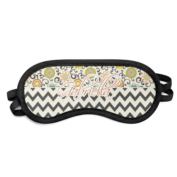 Custom Swirls, Floral & Chevron Sleeping Eye Mask - Small (Personalized)