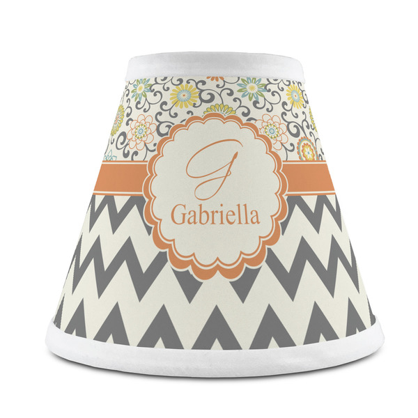 Custom Swirls, Floral & Chevron Chandelier Lamp Shade (Personalized)