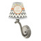 Swirls, Floral & Chevron Small Chandelier Lamp - LIFESTYLE (on wall lamp)