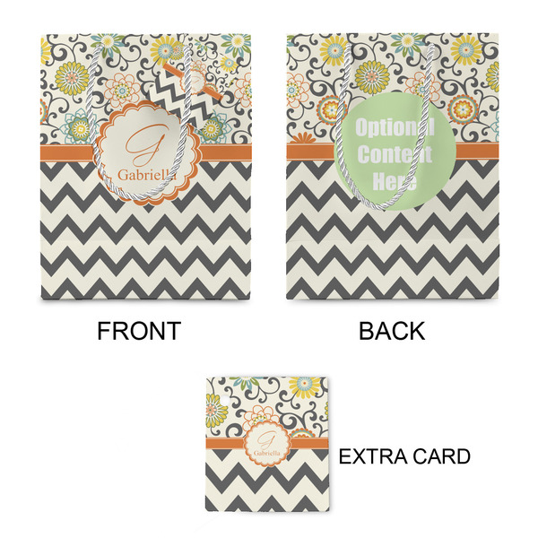 Swirls, Floral & Chevron Small Gift Bag - Approval
