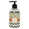 Swirls, Floral & Chevron Plastic Soap / Lotion Dispenser (8 oz - Small - Black) (Personalized)