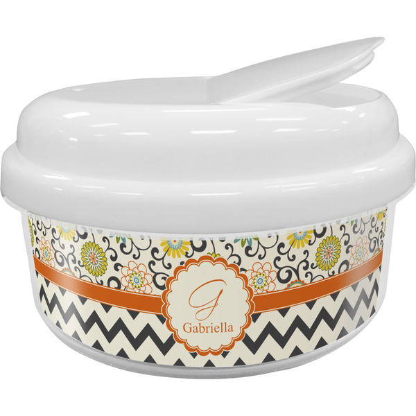 Custom Swirls, Floral & Chevron Snack Container (Personalized)