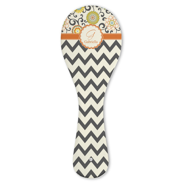 Custom Swirls, Floral & Chevron Ceramic Spoon Rest (Personalized)