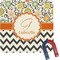 Swirls, Floral & Chevron Square Fridge Magnet (Personalized)
