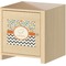 Swirls, Floral & Chevron Square Wall Decal on Wooden Cabinet