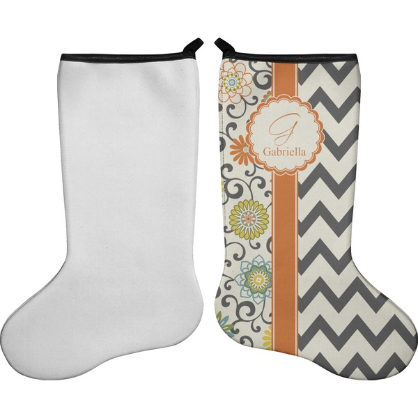 Swirls, Floral & Chevron Stocking - Single-Sided - Approval