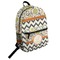Swirls, Floral & Chevron Student Backpack Front