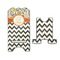 Swirls, Floral & Chevron Stylized Phone Stand - Front & Back - Large