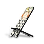 Swirls, Floral & Chevron Stylized Cell Phone Stand - Large (Personalized)