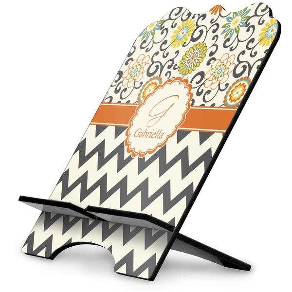 Custom Swirls, Floral & Chevron Stylized Tablet Stand (Personalized)