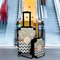 Swirls, Floral & Chevron Suitcase Set 4 - IN CONTEXT