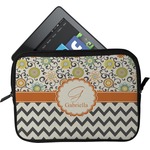 Swirls, Floral & Chevron Tablet Case / Sleeve - Small (Personalized)