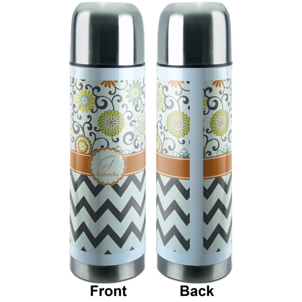Swirls, Floral & Chevron Thermos - Apvl