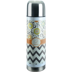 Swirls, Floral & Chevron Stainless Steel Thermos (Personalized)