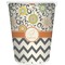 Swirls, Floral & Chevron Waste Basket (Personalized)