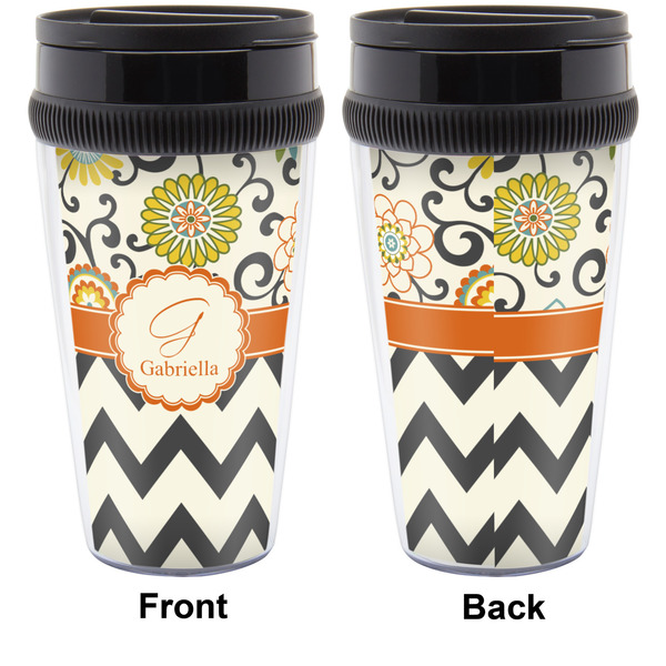 Swirls, Floral & Chevron Travel Mug Approval (Personalized)