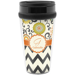 Swirls, Floral & Chevron Acrylic Travel Mug without Handle (Personalized)