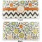Swirls, Floral & Chevron Vinyl Check Book Cover - Front and Back