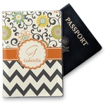 Swirls, Floral & Chevron Vinyl Passport Holder (Personalized)