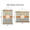 Swirls, Floral & Chevron Wall Hanging Tapestries - Parent/Sizing