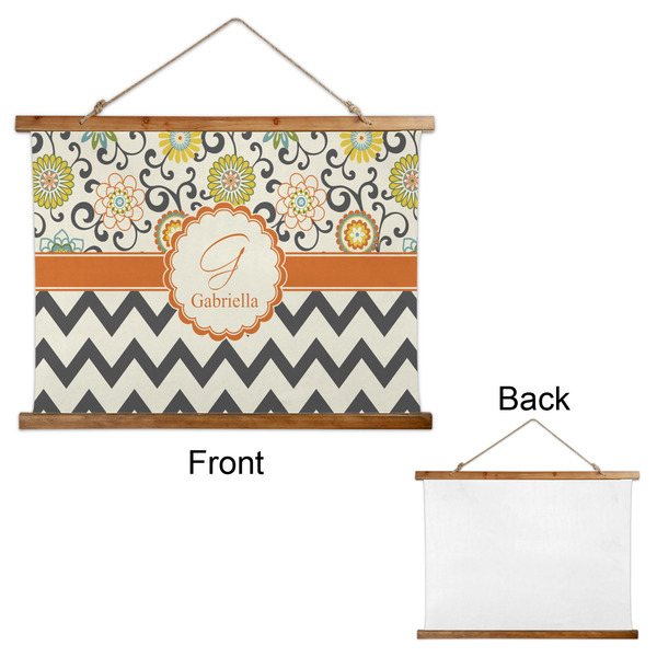 Swirls, Floral & Chevron Wall Hanging Tapestry - Landscape - APPROVAL